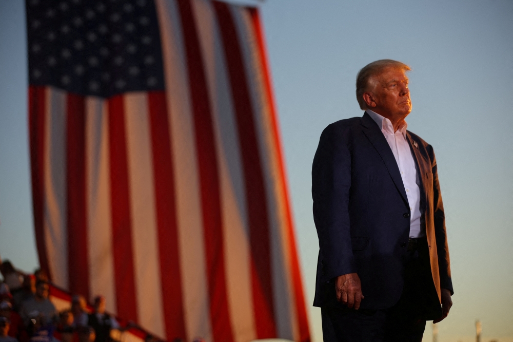 Former US President Donald Trump holds a rally ahead of the midterm elections, in Mesa, Arizona, US, on October 9, 2022. REUTERS/Brian Snyder/File Photo