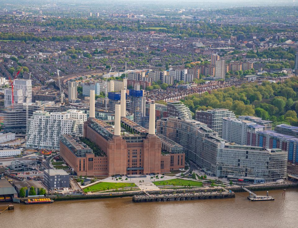 Aerial view of Battersea Power Station, Battersea, London, Britain, on April 30, 2022.  File Photo / Reuters
