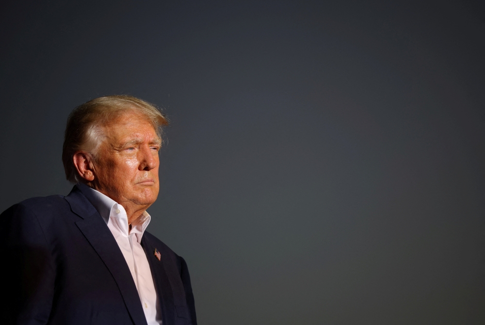 Former US President Donald Trump holds a rally ahead of the midterm elections, in Mesa, Arizona, US, on October 9, 2022. REUTERS/Brian Snyder/File Photo