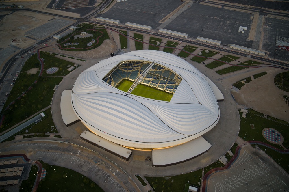 A view of Al Janoub Stadium.