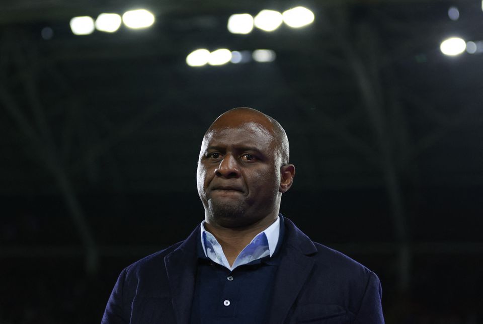 Crystal Palace manager Patrick Vieira before the Premier League match between Crystal Palace and Wolverhampton Wanderers at Selhurst Park, London, on October 18, 2022. File Photo / Reuters
