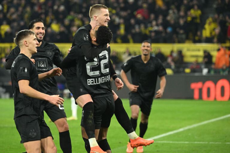 Borussia Dortmund are up to second in the Bundesliga standings (Photo by INA FASSBENDER/AFP via Getty Images)
