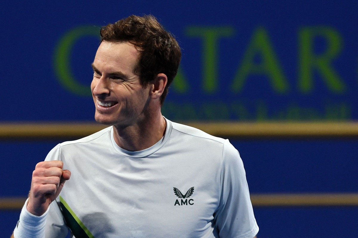 Britain’s Andy Murray celebrates after defeating Germany’s Alexander Zverev. AFP