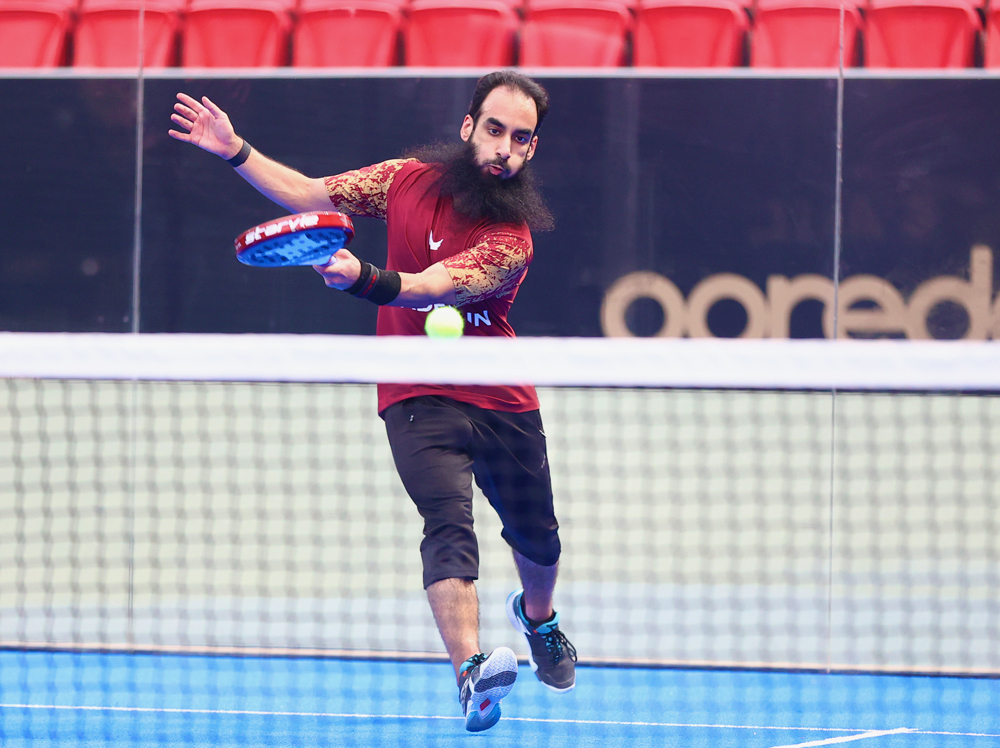 Qatar's A Al Emadi in action during the qualifying round. 