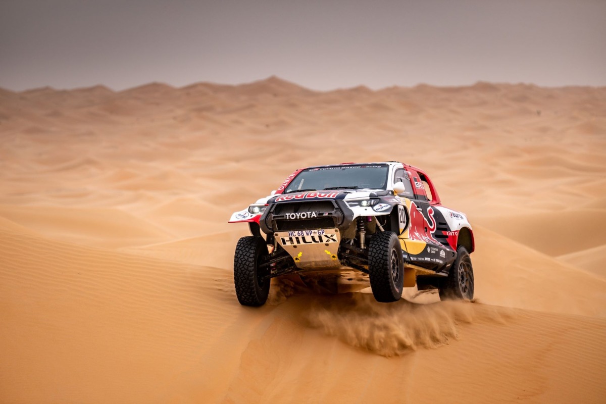 Local hero Nasser Saleh Al Attiyah is the top seed in the cars. 