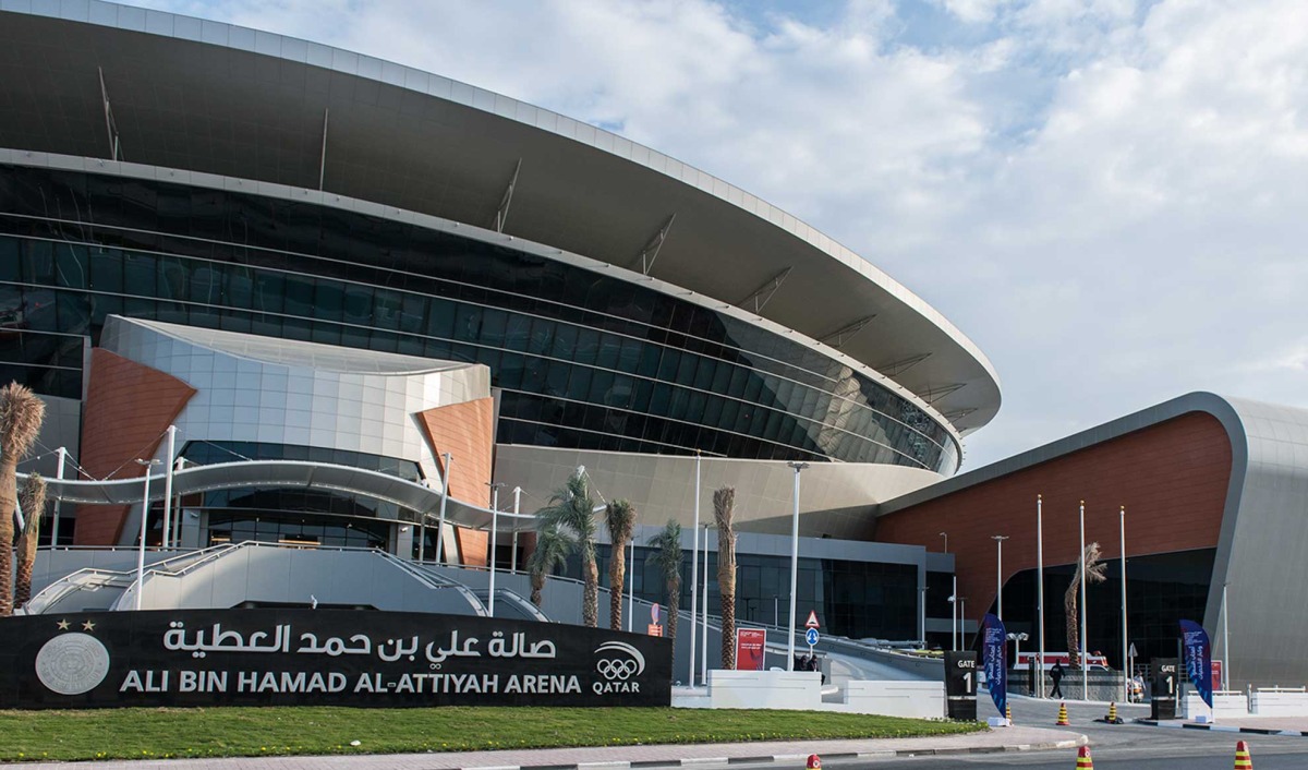 A general view outside the Ali Bin Hamad Al Attiyah Arena, in this file photo.