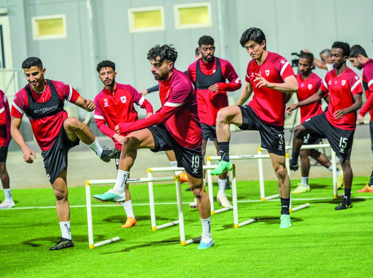 Al Rayyan players in action during a training session, in this file photo.