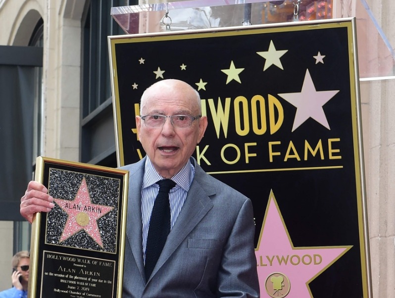 (FILES) US actor Alan Arkin poses at his Hollywood Walk of Fame Star ceremony in Hollywood on June 7, 2019. (Photo by Frederic J. BROWN / AFP)
