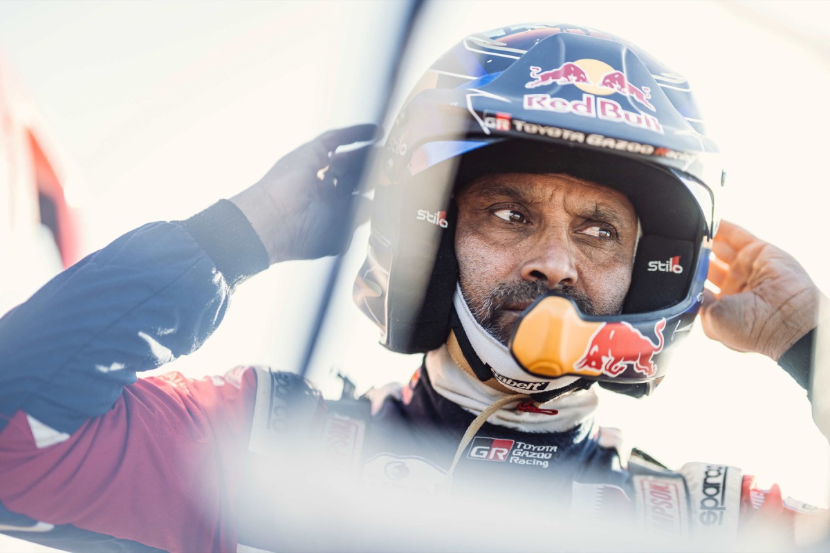 Al Attiyah during the rally. 