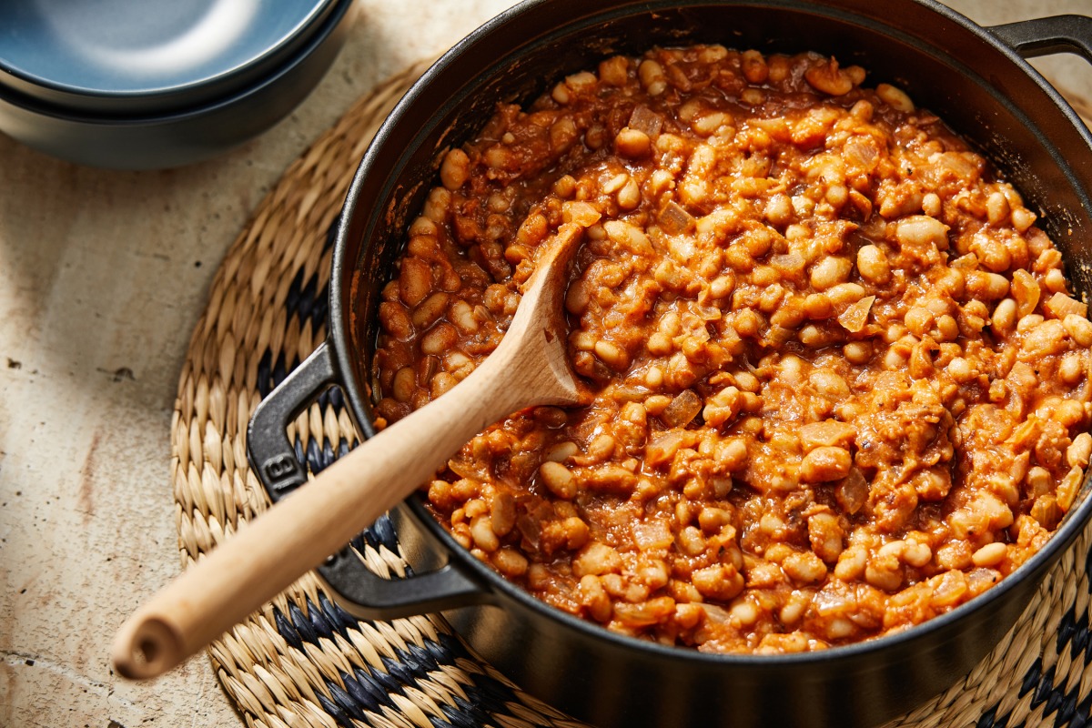 Date-Sweetened Baked Beans. Photo for The Washington Post by Tom McCorkle