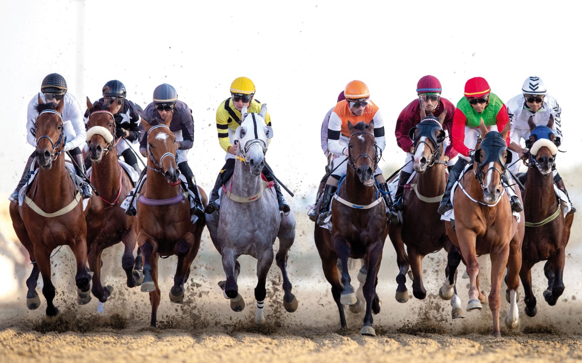 A file photo of action at Al Rayyan Racecourse.