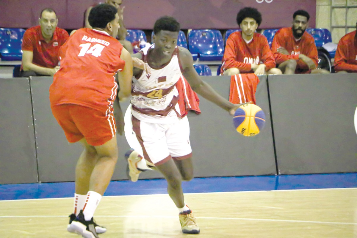 Action during the opening day of the GCC 3X3 Basketball Championship.