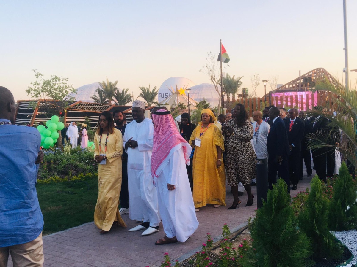 Senegalese Minister of Commerce H E Abdou Karim Fofana at the Senegal Pavilion in Expo 2023 