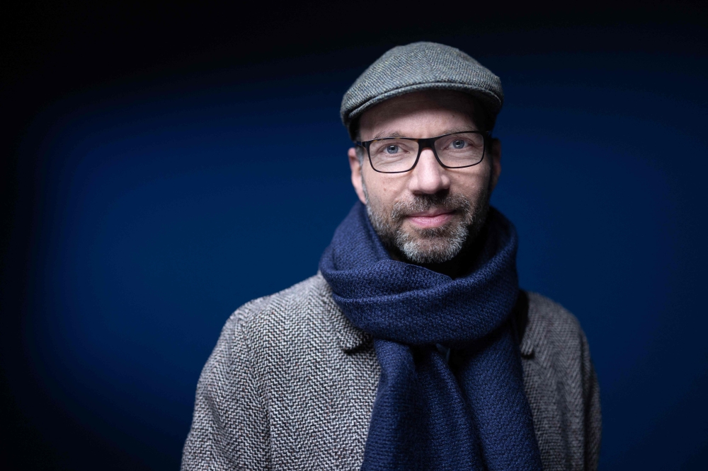 US video game designer, filmmaker and former video game programmer Jordan Mechner, poses during a photo session, in Paris on December 14, 2023. (Photo by Joel Saget / AFP)