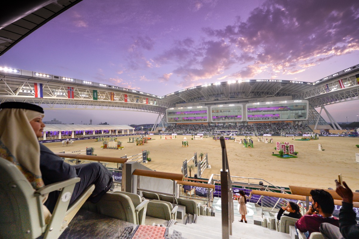 A file photo of action at Al Shaqab's Longines Outdoor Arena.