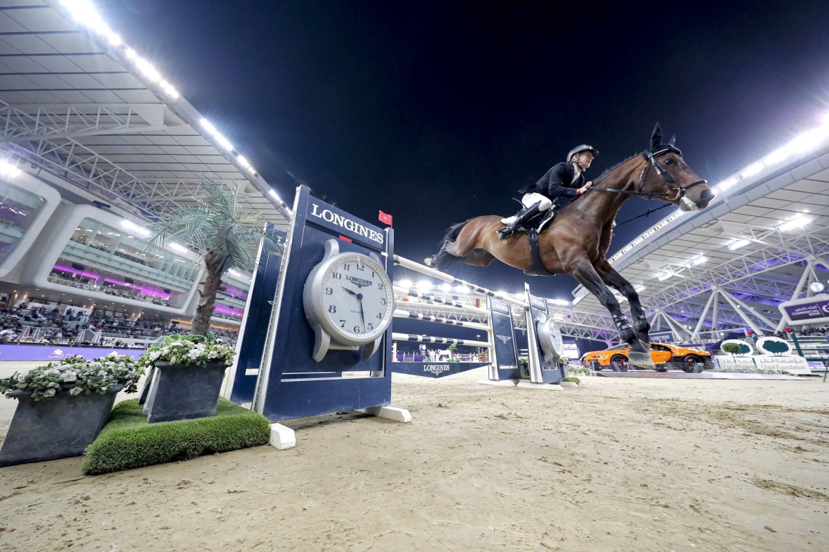 Germany's Ehning Marcus riding Stargold during the CHI Al Shaqab 2022 in this file photo. 