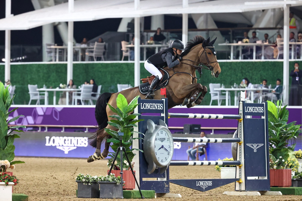 Sweden's Malin Baryard-Johnsson and 16-year-old H&M Indiana in action during the CSI5* 1.60m CHI Al Shaqab - Grand Prix presented by Longines. Pictures: CHI Al Shaqab Presented by Longines