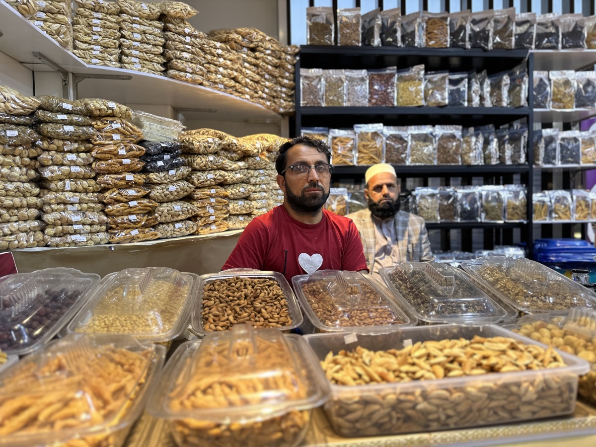 One of the vendors at Afghanistan pavilion in International Zone of Expo 2023 Doha. Picture by Alexandra Evangelista / The Peninsula 