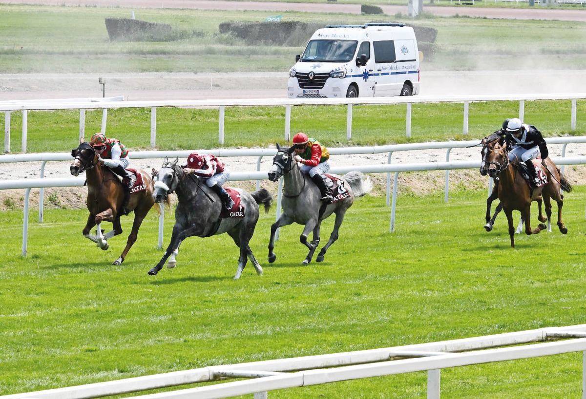 Action during last year's Qatar Prix de l’Élevage (Gr.2 PA) in Toulouse, France, in this file photo.