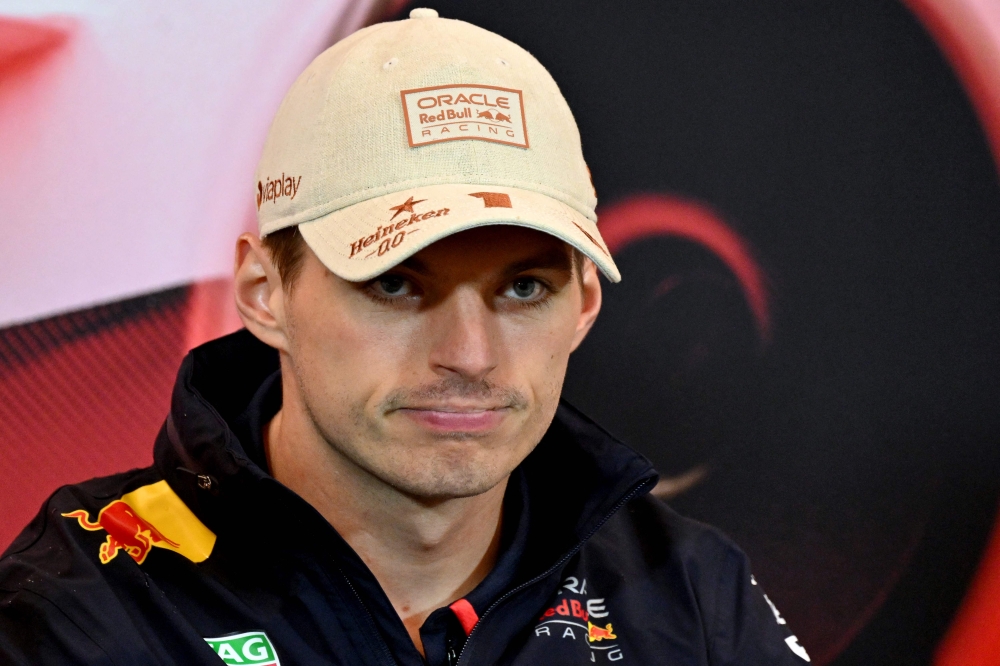 Red Bull Racing's Dutch driver Max Verstappen attends the drivers press conference at the Circuit de Monaco in Monaco, on May 23, 2024, ahead of the Formula One Monaco Grand Prix. (Photo by Andrej ISAKOVIC / AFP)