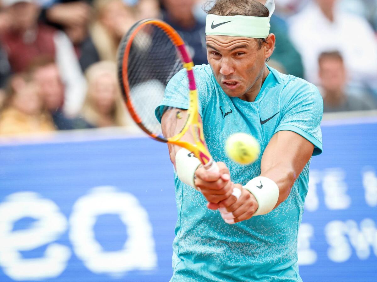 Spain's Rafael Nadal at the ATP Nordea Open tennis tournament in Bastad, Sweden. (AFP)