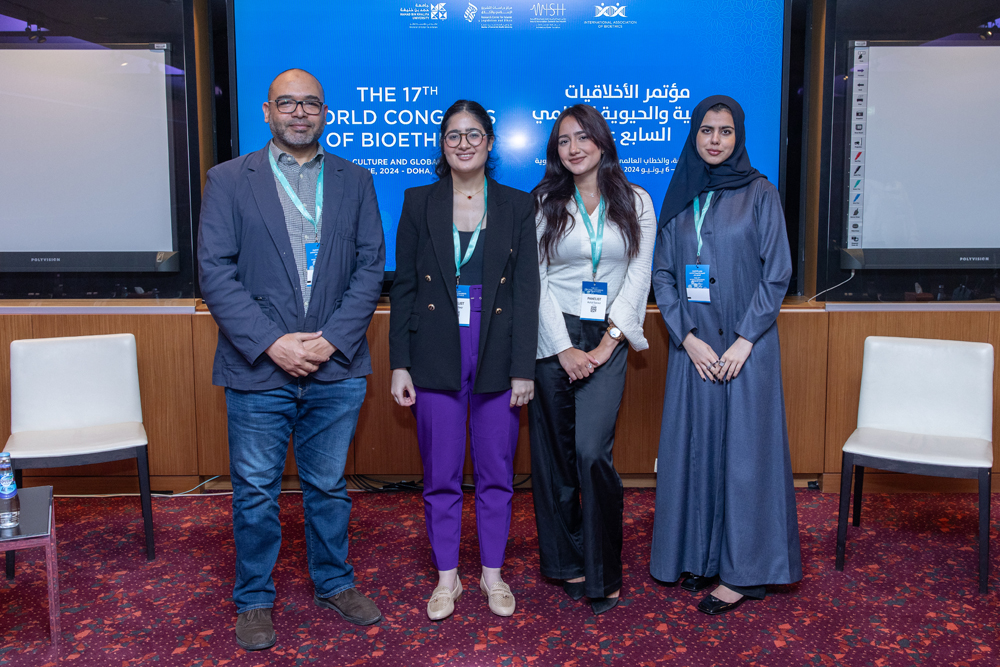 GU-Q scholars during their participation in the World Congress of Bioethics.