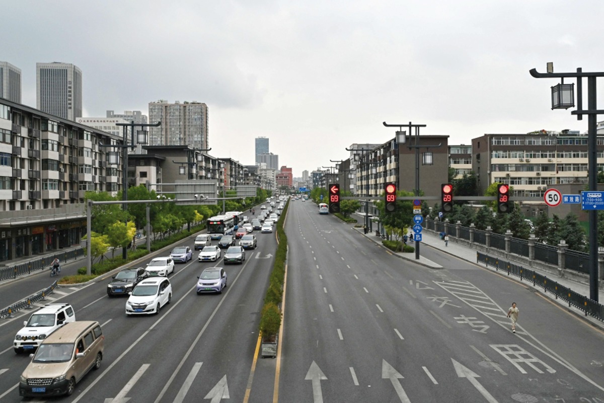 A file photo of the traffic in Taiyuan, in China’s northern Shanxi province. (AFP)