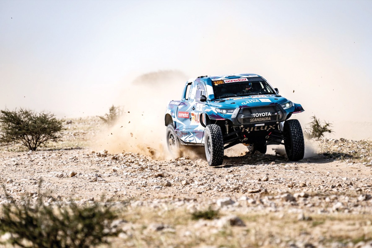 Nasser Saleh Al Attiyah and Mathieu Baumel won the Qatar International Baja together with Toyota in 2023 before parting company early this season.