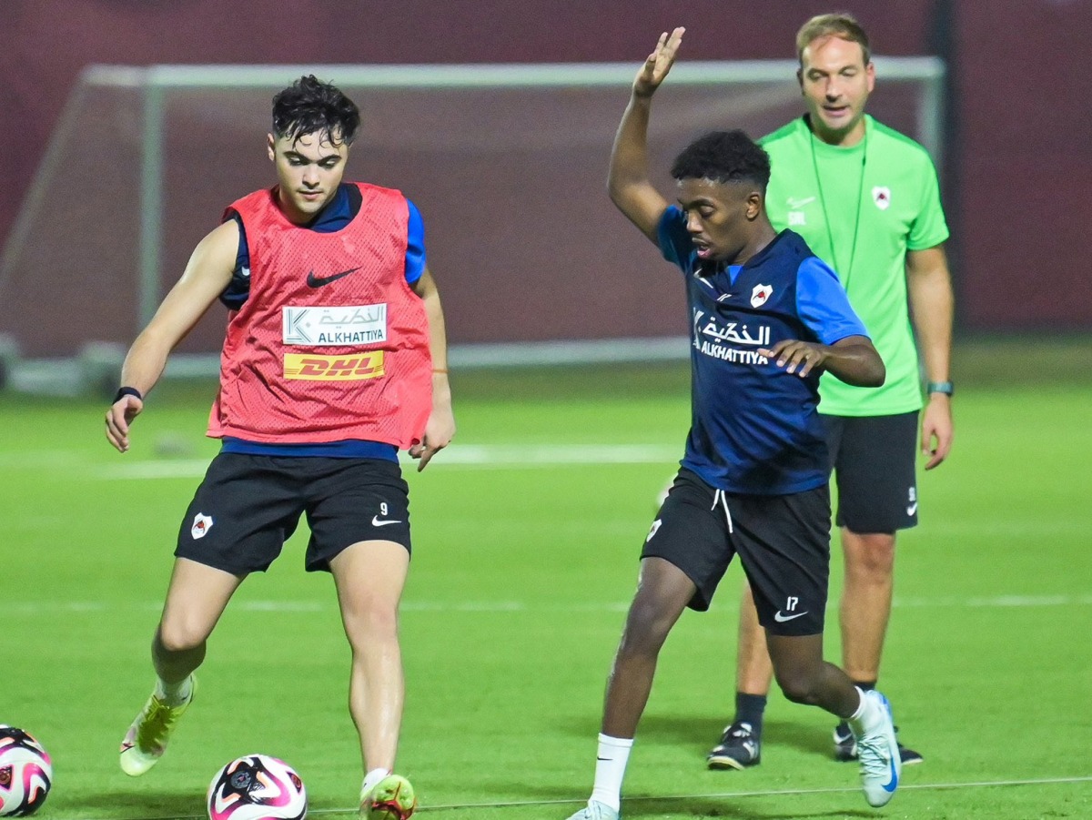 A file photo of Al Rayyan’s training session.