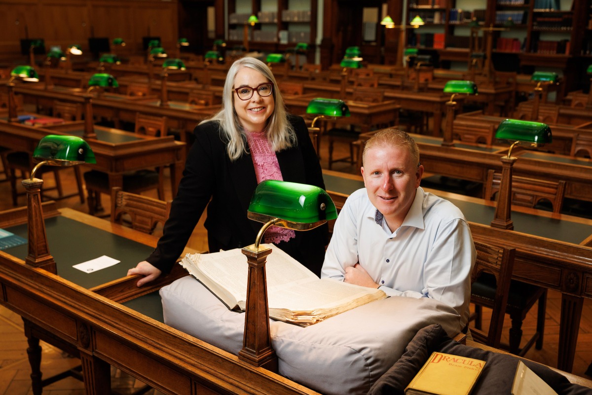 Pic: Bram Stoker enthusiast Brian Cleary found an undiscovered short story. Credit: National Library of Ireland / X 