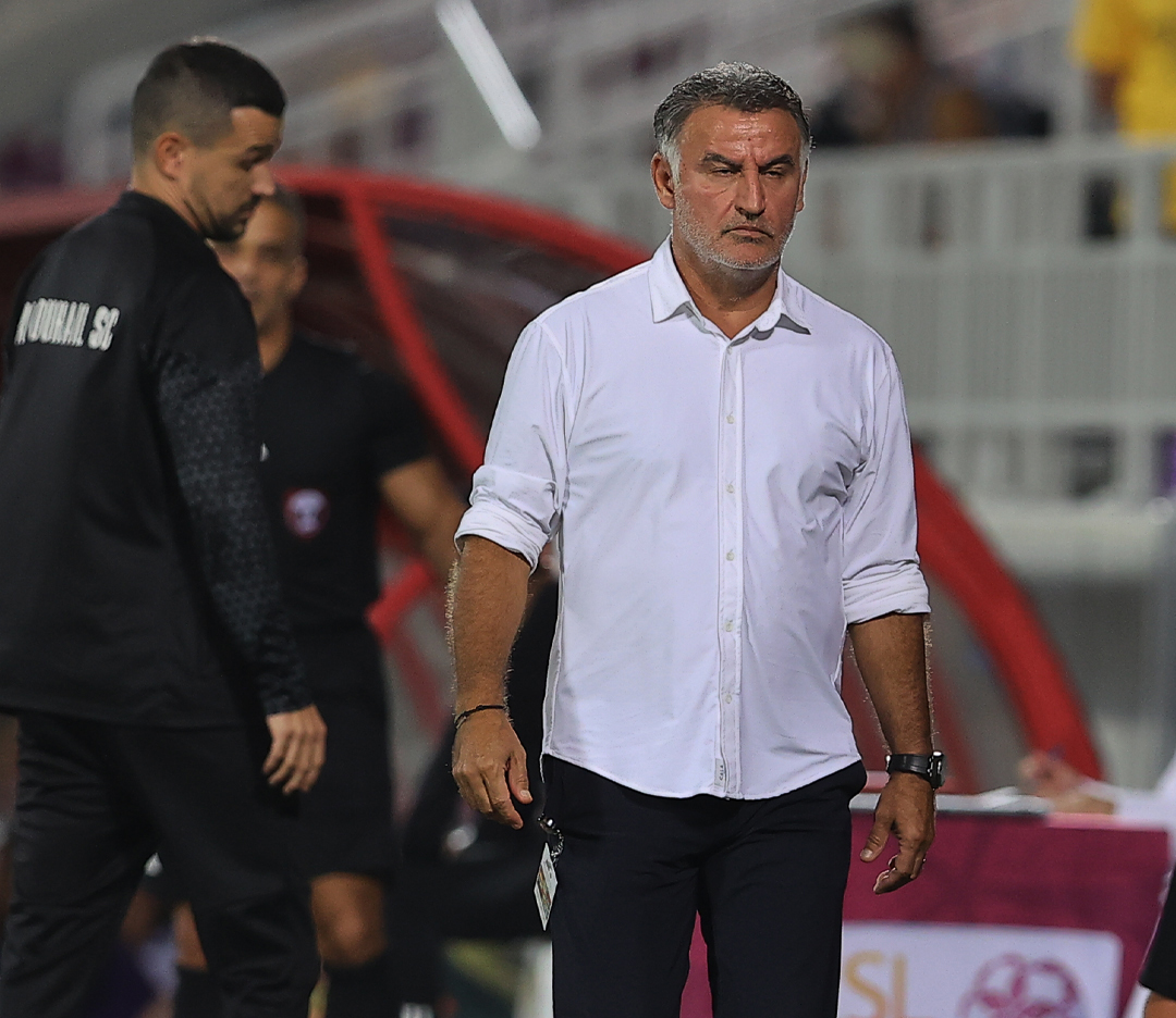 Al Duhail coach Christophe Galtier. Pic: X / DuhailSC