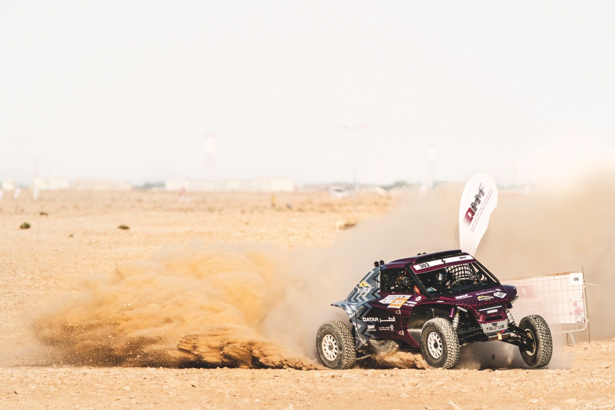 Nasser Saleh Al Attiyah drives during the prologue.