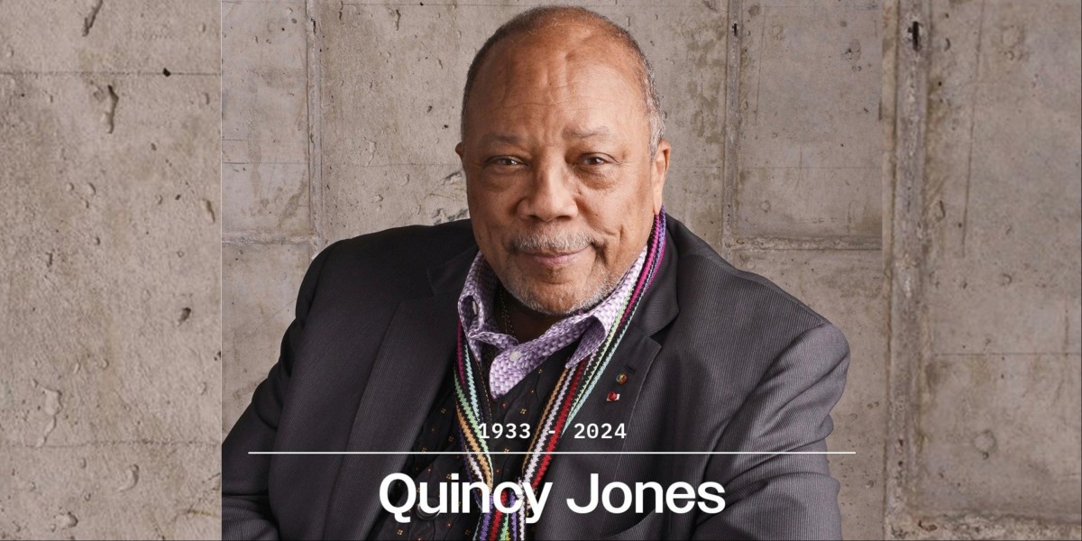 Quincy Jones, photo adapted from a post on X by @Variety