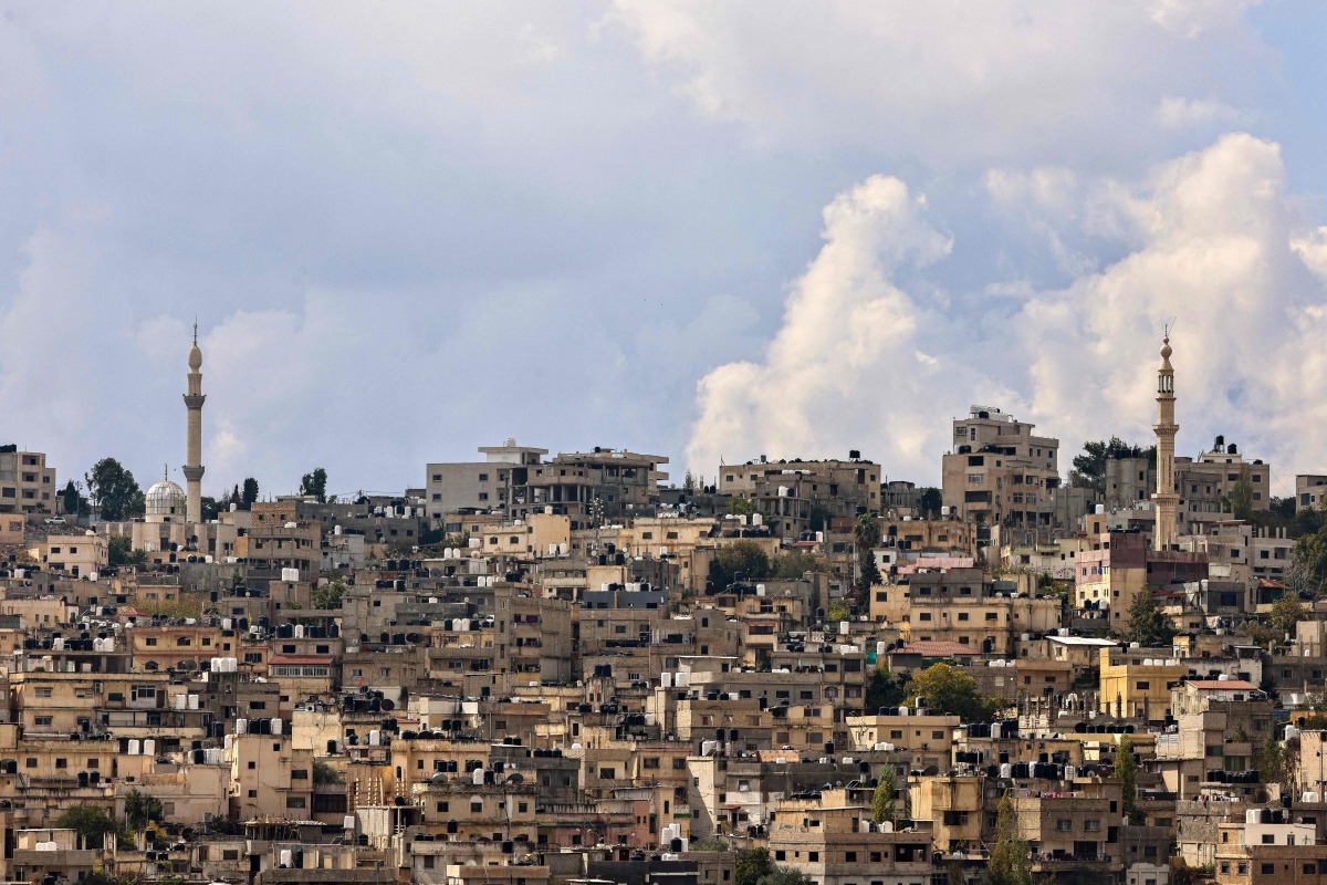 The Palestinian Jalazone camp is pictured north of Ramallah in the occupied West Bank, on November 4, 2024. (Photo by Zain JAAFAR / AFP)
