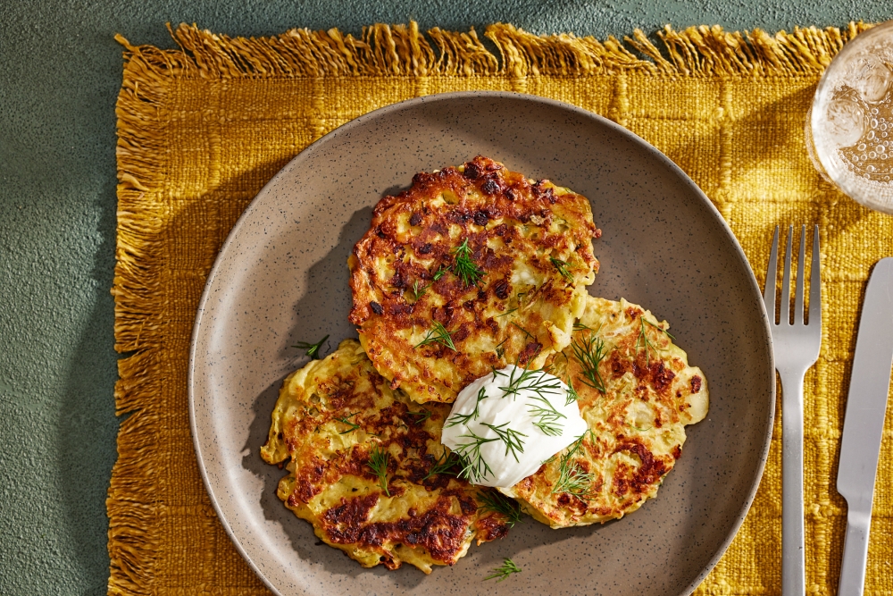 Cottage Cheese Pancakes With Cabbage and Dill. Tom McCorkle for The Washington Post; food styling by Gina Nistico for The Washington Post