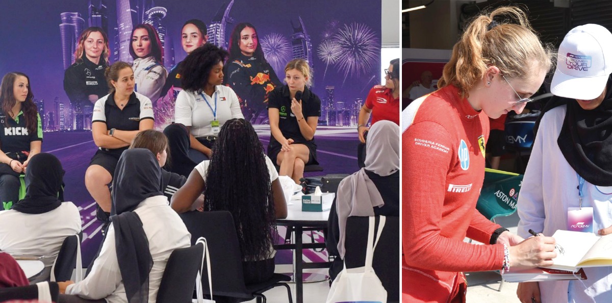 School students in Qatar, aged 13-17, explored diverse career paths and opportunities in motorsport.
