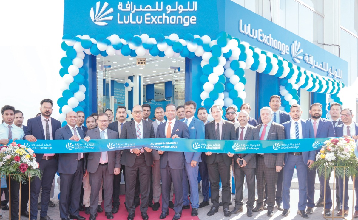 Ambassador of India H E Vipul in the presence of Adeeb Ahamed, MD, LuLu Financial Holdings and other members from the senior management of LuLu Exchange Qatar during the inauguration.