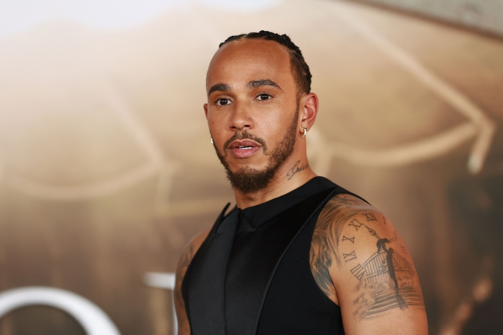 Lewis Hamilton attends the Los Angeles premiere of Paramount Pictures' 