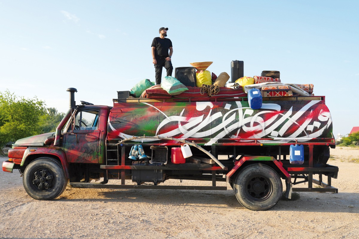  The water tank truck exhibit had its debut at the third edition of the One Book, One Doha Festival, organised by Qatar Reads.