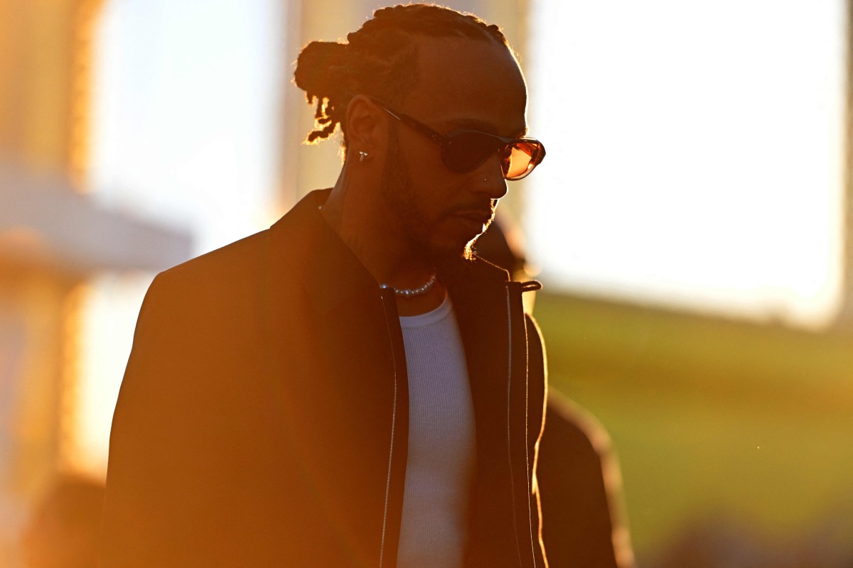 Lewis Hamilton of Great Britain and Mercedes walks in the Paddock during previews ahead of the F1 Grand Prix of Las Vegas at Las Vegas Strip Circuit on November 20, 2024 in Las Vegas, Nevada. Photo by Rudy Carezzevoli / GETTY IMAGES NORTH AMERICA / Getty Images via AFP