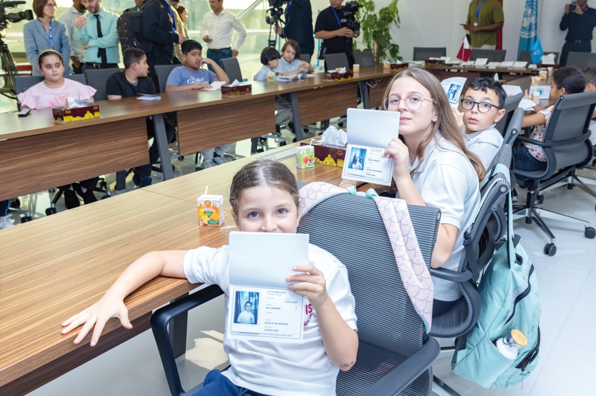 Participants during an event at the QCDC Little Employee international debut in Doha.