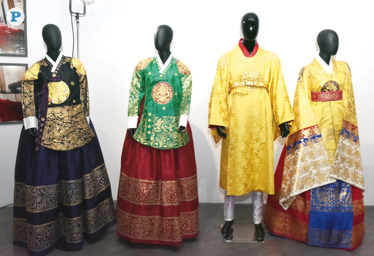 Different kinds of Hanbok displayed in an exhibition at the Katara Cultural Village. Pic: Salim Matramkot/The Peninsula