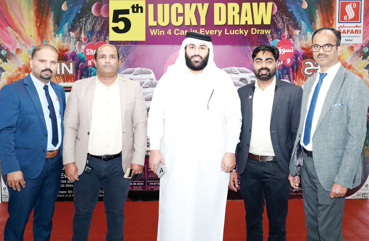 Safari Hypermarkets officials during the draw ceremony.