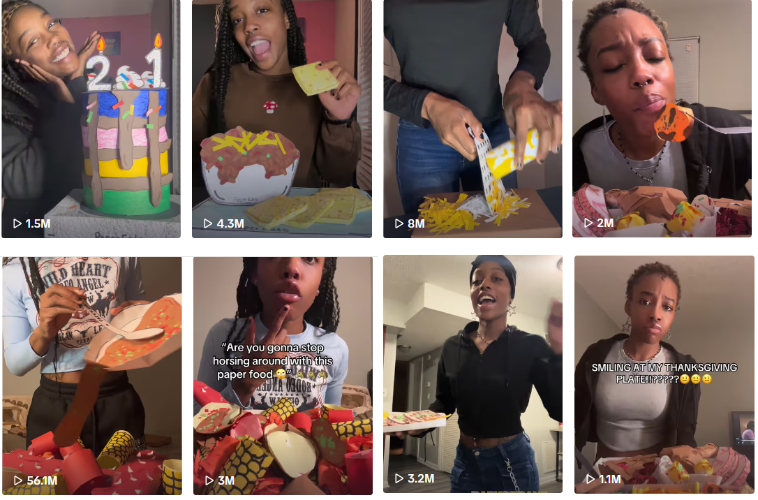 Screengrab of the Tiktok account of Kiyana Phillips