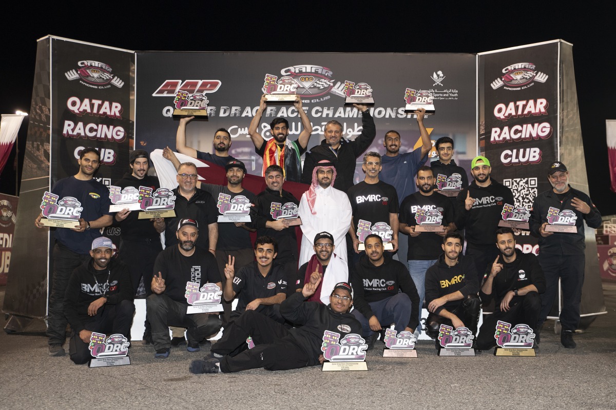 QRC Director-General Sheikh Jabor bin Khalid Al Thani presented trophies to the podium winners of penultimate round. 