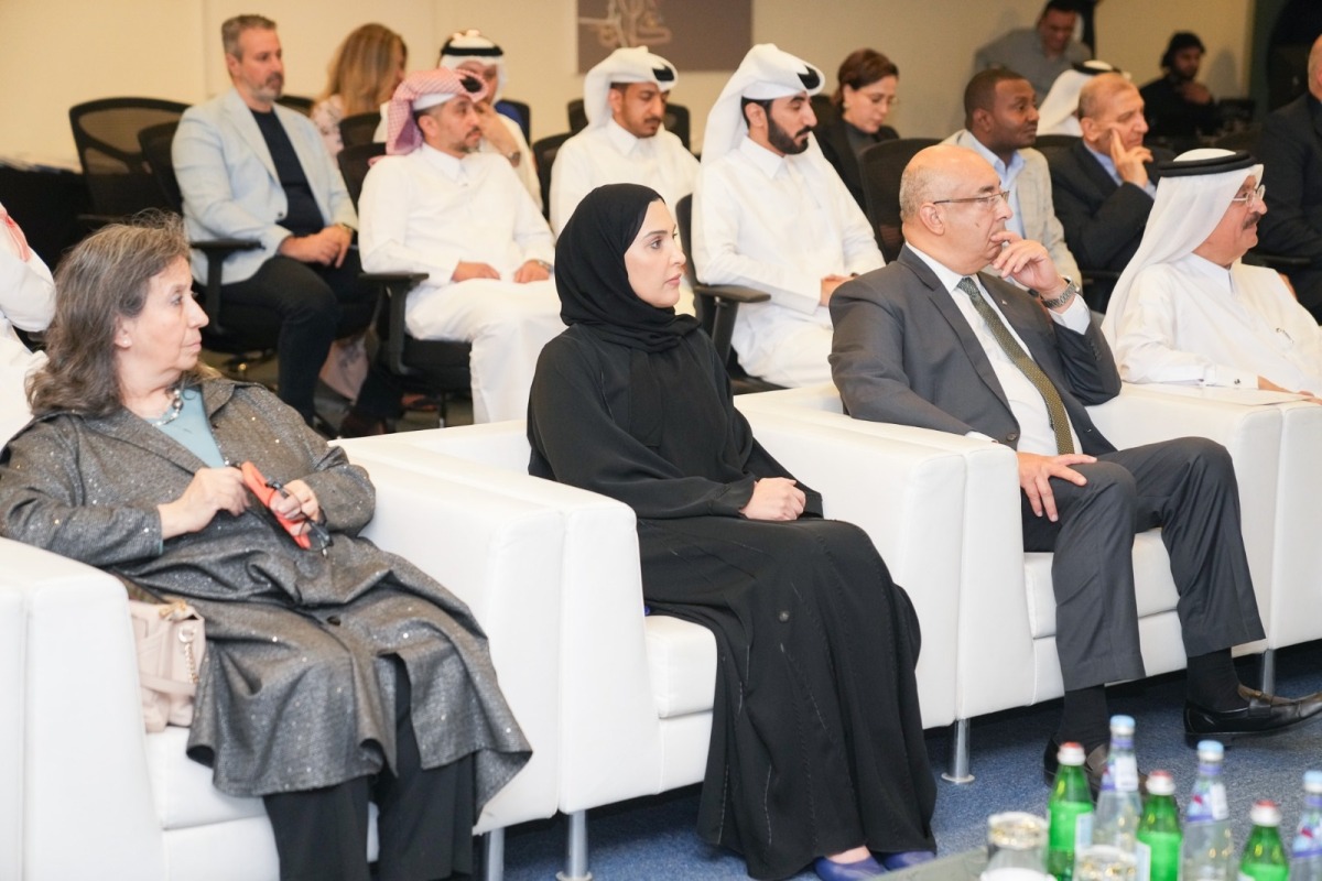 Chairperson of the National Human Rights Committee (NHRC) H E Maryam bint Abdullah Al Attiyah with other officials during the event.