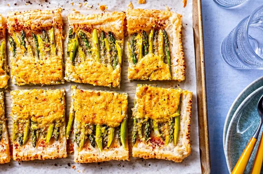 Asparagus Caesar Tart. (Photo by Scott Suchman for The Washington Post)