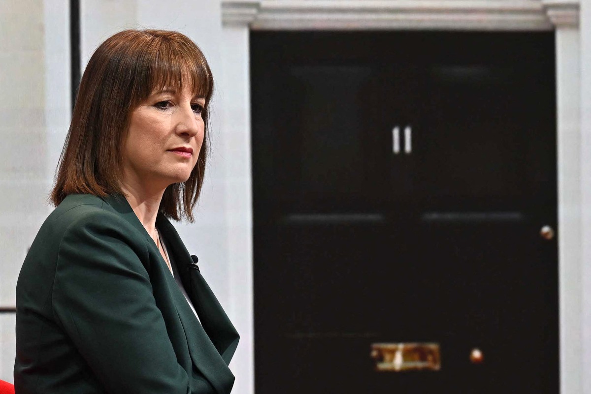 A handout picture released by the BBC, taken and received on March 23, 2025, Britain's Chancellor of the Exchequer Rachel Reeves appearing on the BBC's 